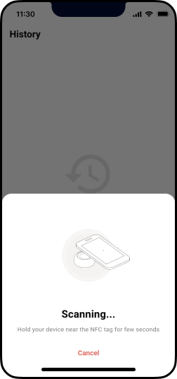 Product details screen